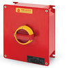 Wyłącznik przeciwpożarowy Scame Isolators FR 20A 2P IP65 żółta rękojeść